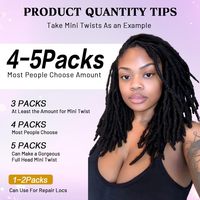 Extensions de dreadlocks en cheveux humains afro crépus bouclés, 1 paquet de 50g, noir naturel, 22 pouces