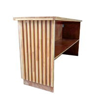 Comptoir de bar pliant portable en bois pour événements et traiteur, table de bar rustique robuste pour restaurant