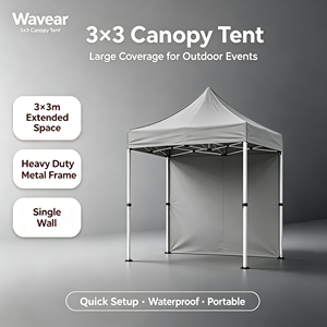 Carpa Personalizada de Alta Calidad 3x3 <span class=keywords><strong>Impermeable</strong></span> para Ferias Comerciales y Bodas con Estructura de Acero y <span class=keywords><strong>Lona</strong></span> <span class=keywords><strong>Impermeable</strong></span> - Product Image 1