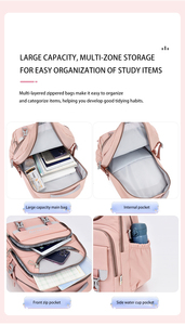 Sac à dos unisexe imperméable tendance en polyester, idéal pour les étudiants, les garçons et les filles adolescents, pour l'école et les voyages - Vente <span class=keywords><strong>chaude</strong></span> - Product Image 4