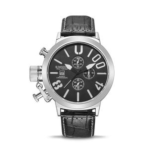 Reloj de Pulsera <span class=keywords><strong>KIMSDUN</strong></span> 924D para Hombre, de Cuarzo, Color Oro Rosa, Correa de Cuero Genuino Original, Esfera Grande, Cronógrafo, Calendario, Reloj Deportivo - Product Image 5