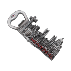 Aimant de réfrigérateur souvenir de Montréal <span class=keywords><strong>Canada</strong></span> avec ouvre-bouteille Cadeau de <span class=keywords><strong>voyage</strong></span> personnalisé pour la ville - Product Image 3