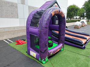 2025 Offres Spéciales extérieur drôle gonflable carnaval Sport jeu personnalisé Commercial balle lancer jeu de tir pour <span class=keywords><strong>Halloween</strong></span> - Product Image 2