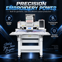 Machine à broder monotête de haute qualité à grande zone de travail, 12 aiguilles, machine à broder Dahao, prix 800*500 mm