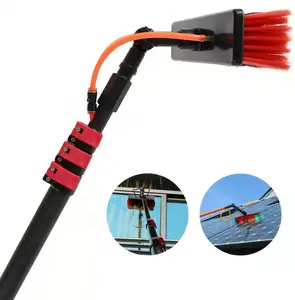 High quality ultra light 10m 15m carbon fiber water fed poles telescopic pole Solar cleaning rod