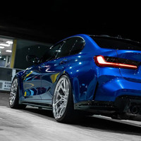Rines Triples Cromados de Aleación Cóncavos Forjados de 168 Piezas Compatibles con BMW M3/3/4/5 Series M5/M4/M2 de 19, 20, 21, 22 y 23 Pulgadas, 5x112 5x120