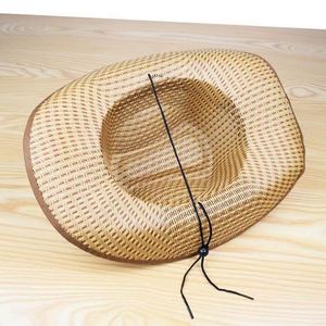 Hot Selling Summer Sunshade <b>Straw</b> <b>Hat</b> <b>Men</b> Cowboy <b>Hat</b> Outdoor Large Brim Sunscreen Farmers Farm Work <b>Hat</b> Wholesale - Product Image 3