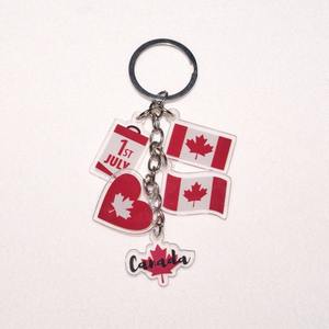 Porte-clés en acrylique personnalisés style Canada avec protection UV – Prix de gros - Product Image 2