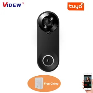 Bel Pintu Video Rumah Pintar Kamera Nirkabel Wifi 1080P Bel Pintu dengan Kamera Bel Pintu Visual Bekerja dengan Tuya Alexa Google Home