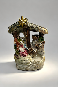 Fuente de Agua Navideña de Resina, Decoración Navideña de la Sagrada Familia, Adorno para Jardín Exterior - Product Image 2