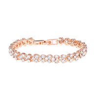 Mode dames Style romain Bracelet Couple cristal Bracelet cadeau bijoux accessoires