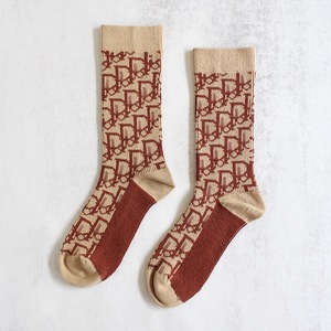 Women Double Needle Double Way <b>Socks</b> European Style Cotton Pile <b>Socks</b> College Style Autumn Winter Mid Length <b>Socks</b> - Product Image 6