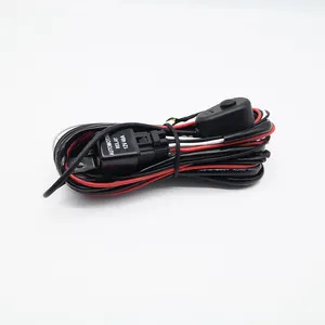 high quality waterproof 12v 24v Spot Driving Light Loom wiring harness for automobile