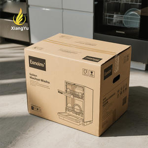 Cajas <span class=keywords><strong>de</strong></span> Cartón Corrugado para Lavavajillas, Cajas Resistentes Ecológicas para Lavavajillas Domésticos, Logotipo y Tamaño Personalizados, Certificación FAD - Product Image 1