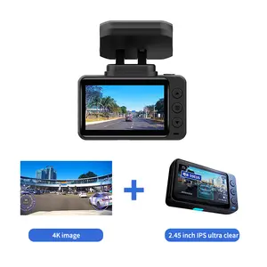 كاميرا سيارة كارلوفر 4K واي فاي كاميرا سيارة لتتبع السيارة بنظام تحديد المواقع شاشة 2.45 بوصة مسجل فيديو رقمي