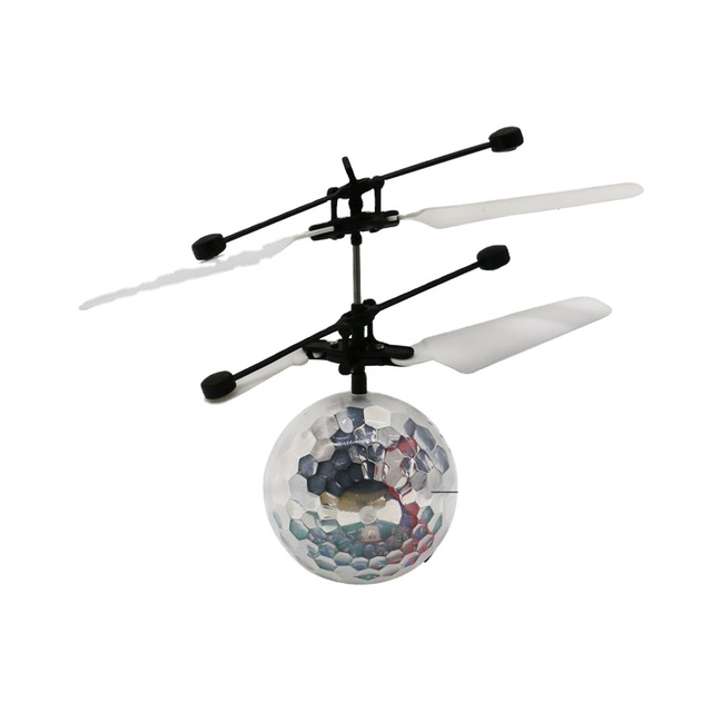 Bemay Toy Flying Inductive Crystal Heli Ball With Music Light