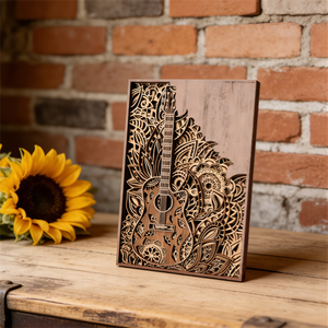 Décoration de table en <span class=keywords><strong>bois</strong></span> massif écologique, <span class=keywords><strong>mandala</strong></span> 3D multicouche, artisanat artistique, objet décoratif pour la maison, pièce de présentation, cadeau créatif - Product Image 3
