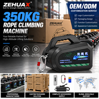 Treuil électrique de levage de 350 kg pour escalade sur corde, avec batterie au lithium rechargeable, télécommande, pour travaux en hauteur sur murs extérieurs