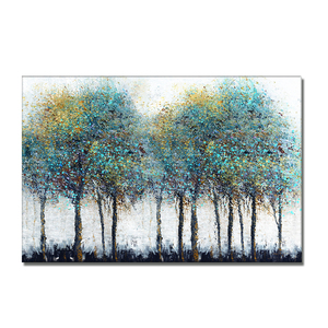 Astratto colorato albero pittura stampe e <span class=keywords><strong>poster</strong></span> su tela paesaggio moderno Wall Art Picture per Livinng Room Home Decor - Product Image 3