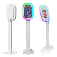 Photomaton iPad à mouvement rapide avec impression instantanée, tête inclinable, miroir en plastique et autres décorations de mariage