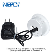 Prise de charge sans fil de bureau NEPCI XJY-DC-03-15W, chargeur de téléphone portable intégré, PD 3.0 QC3.0 5V/3A, PC ignifuge