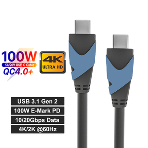 Oem PVC 5A 100W USB Type-C để Loại-C cáp với tinh khiết đồng dây dẫn cho nhanh sạc IOS & máy tính sử dụng - Product Image 2