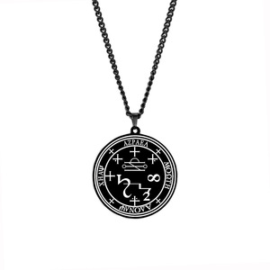 Collar con Colgante de Acero Inoxidable, Diseño de Michael Gabriel Raphael <span class=keywords><strong>Azrael</strong></span> Camael, Colgante Unisex Moderno, Cadena Lateral Clásica - Product Image 6