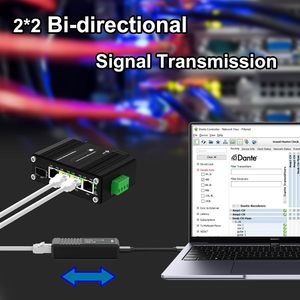 Adaptateur bidirectionnel analogique Audinate <span class=keywords><strong>Dante</strong></span> AVIO, dongle <span class=keywords><strong>Dante</strong></span> USB I/O audio numérique prenant en charge 2 * 2 canaux bidirectionnels - Product Image 5