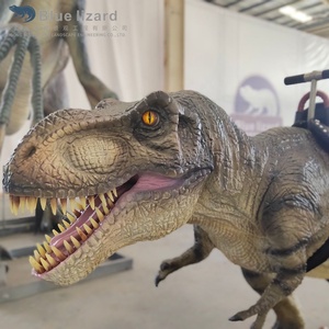 Dinosaure animatronique T-Rex à chevaucher, modèle de Tyrannosaurus Rex, équipement d'amusement mécanique pour enfants dans les parcs à thème - Product Image 1