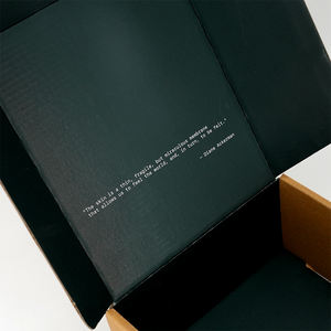 Offre Spéciale robuste bleu foncé vêtements sous-vêtements postal boîte ondulée Kraft blanc Logo boîte de rangement - Product Image 4