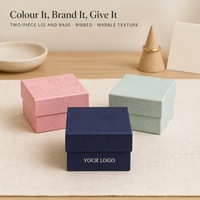 Boîte cadeau rigide en deux parties, personnalisée en gros, avec couvercle et base, finition mate à fermeture par friction, pour bijoux et emballages de cadeaux de mariage