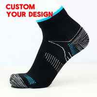 Chaussettes de compression athlétiques personnalisées 8-15 mmHg pour cheville, respirantes, pour femmes et hommes, idéales pour le voyage, la course, la randonnée et la fasciite plantaire
