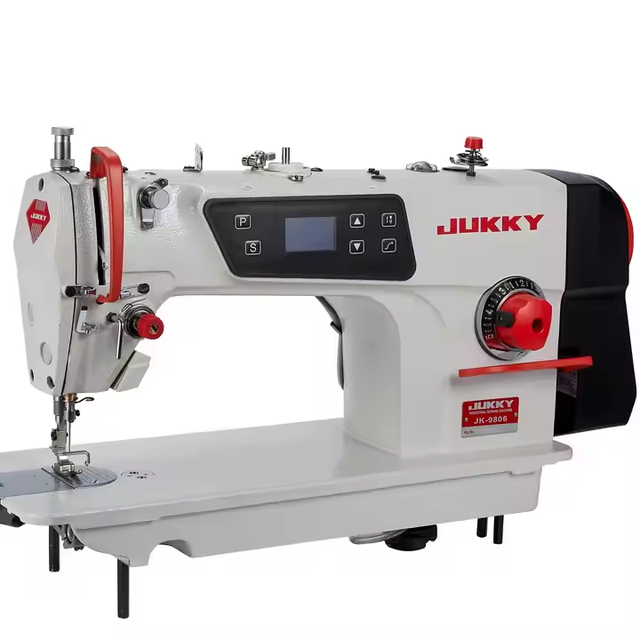 JUKKY 9806 Direct Drive High Speed Industrial Metal Semi-automatic Lockstitch Sewing Machines for Garment Factory a Coudre