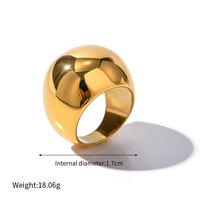 Bague de fiançailles vintage personnalisée en acier inoxydable 316L plaqué or 14k/18k, finition PVD anti-ternissement, pour femme
