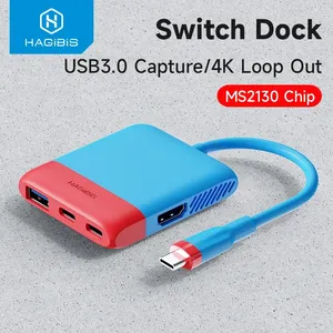 <span class=keywords><strong>Tarjeta</strong></span> de Captura de Video Hagibis para Nintendo Switch/OLED, Base Portátil para <span class=keywords><strong>TV</strong></span>, Transmisión en Vivo, Estación de Conexión para Laptop MS2130 - Product Image 1