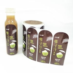 China fabricante de fábrica personalizado precio barato Natural privado etiqueta engomada de la etiqueta para bebida energética - Product Image 6
