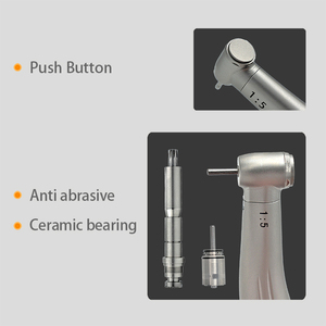 Manipolo Dentale Elettrico 1:5 con Aumento di Velocità, Spray Interno, Fibra Ottica, Contrangolo in Acciaio con Pulsante a Pressione e Cuscinetto in Ceramica GA15 - Product Image 4