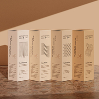 Boîte d'emballage personnalisée pour soins de la peau, carton cosmétique pliable avec logo imprimé, emballage en papier pour lotion de soin de la peau