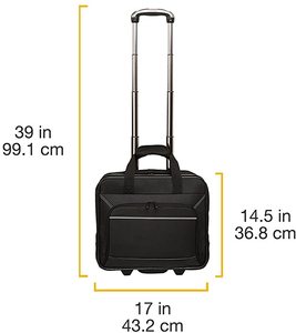 Borsa Trolley da Lavoro Resistente all'Acqua per Uomo, Valigetta per Laptop e Viaggi d'Affari - Product Image 2