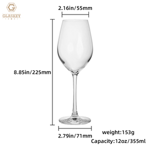 Verre à vin classique 12oz Cabernet <span class=keywords><strong>Sauvignon</strong></span> Merlot à long pied, verres à vin <span class=keywords><strong>blanc</strong></span> et rouge, logo personnalisé pour anniversaire - Product Image 2