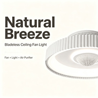 Ventilateur de plafond sans pales Yeyun, ventilateur purificateur d'air, sans danger pour la chambre des enfants