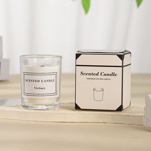 LANJO wholesale custom handmade 100% soy wax private label scented <b>candle</b> glass jar for home decoration - Product Image 3