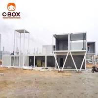 Cbox, maison préfabriquée en conteneur à bas prix, montage rapide, 20 pieds, café portable, boutique éphémère, restaurant, rue commerciale, maison en kit