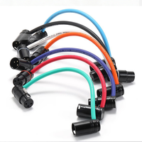 Câble de microphone professionnel haute fidélité de longueur personnalisée, mâle 6,35 mm, 3 broches XLR femelle, équilibré, tressé, pour application haut-parleur