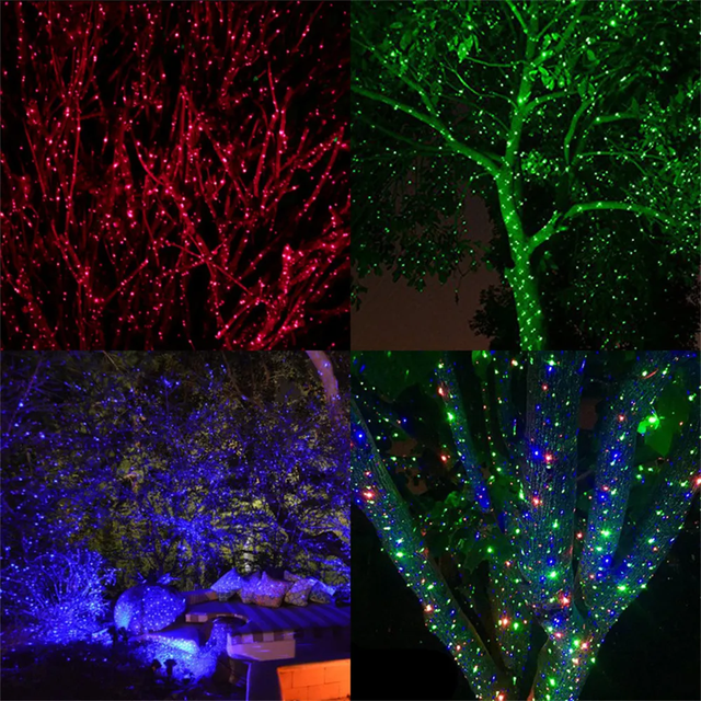 IP65 Waterproof Outdoor LED Laser Light Projector Dynamic Firefly Projection Garden Party Decor Lamp