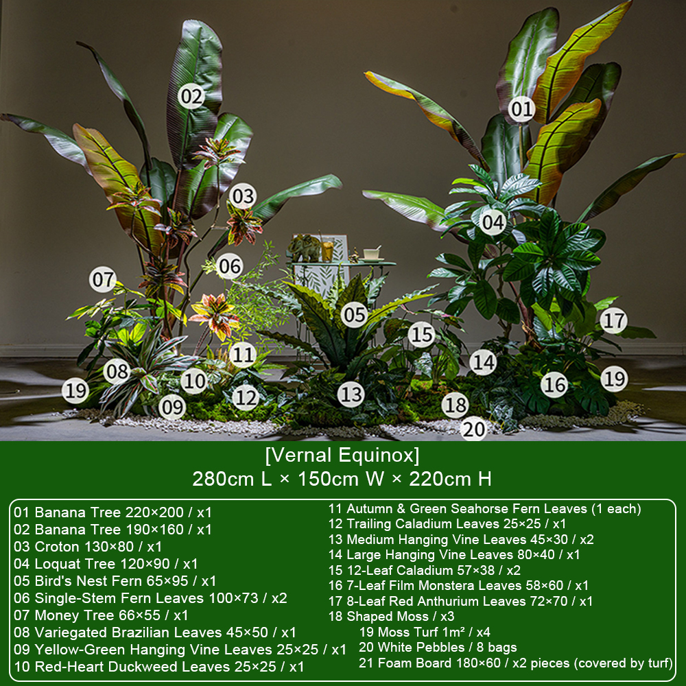[Équinoxe de printemps] Ensemble avec bananier et croton