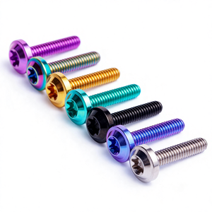 Vis à tête plate en alliage de titane de classe 10 pour modification de moto, série M6 tête 13 mm, vente directe d'usine - Product Image 2