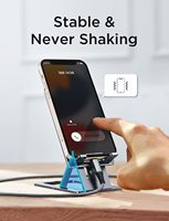Support de téléphone ultra-fin LISEN 2026, support de tablette réglable en hauteur, support de smartphone pliable en métal pour le bureau, accessoires de voyage