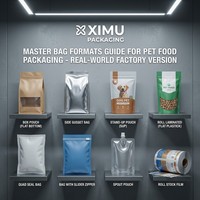 Sachet refermable haute barrière de 100g de friandises lyophilisées au poulet pour animaux de compagnie, pour chiens et chats