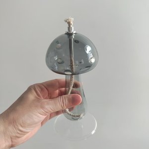 Hot <strong>Sale</strong> Hand Blown Mushroom Shape Glass <strong>Oil</strong> <strong>Lamp</strong> <strong>for</strong> Home Decoration Glass <strong>Oil</strong> Burner Candle Holders - Product Image 3